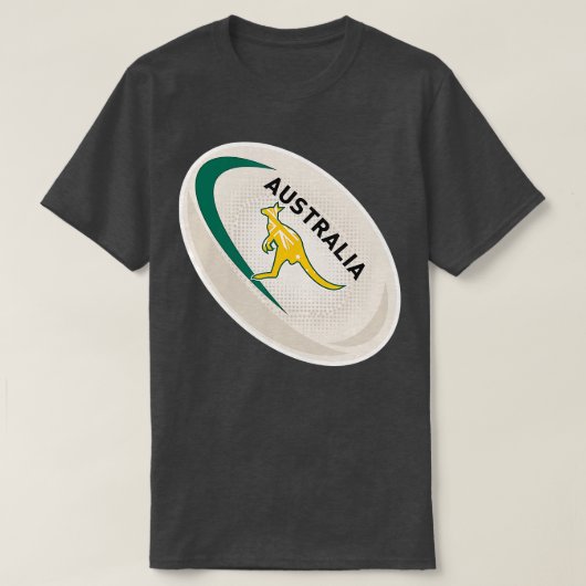 Australien Rugby Wallabies Rugby Jersey Australisc T-Shirt (Design vorne)