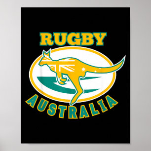 Australien Rugby, Wallabies Rugby Trikot, Australi Poster