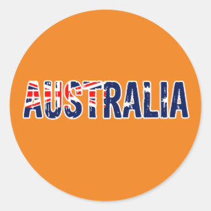 Australien Runder Aufkleber