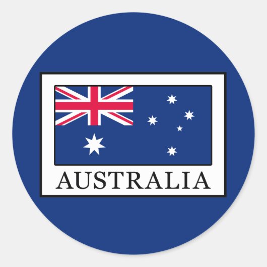 Australien Runder Aufkleber (Vorderseite)
