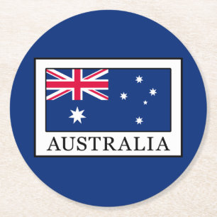 Australien Runder Pappuntersetzer