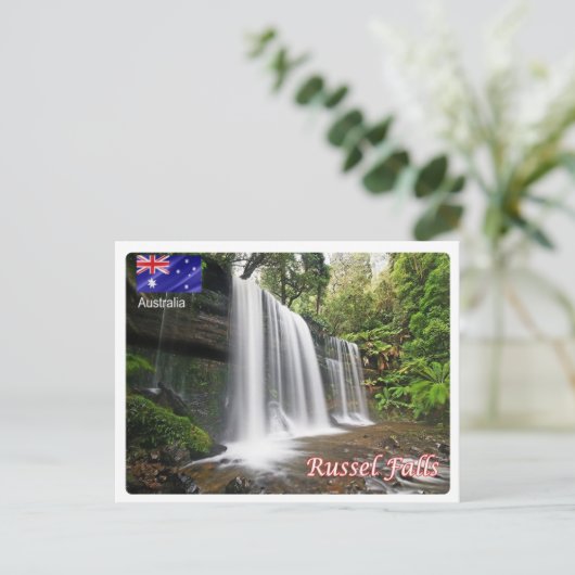 Australien - Russel Falls - Postkarte (Stehend Vorderseite)