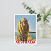 Australien, Schafe an der Küste Postkarte (Stehend Vorderseite)