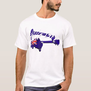 Australien schaukelt Retro getragenen Blick T T-Shirt