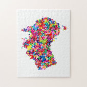 Australien-Schmetterlings-Karte Puzzle (Vertikal)