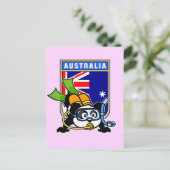 Australien Scuba Diving Panda Postkarte (Stehend Vorderseite)