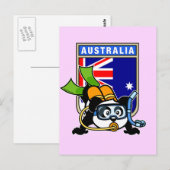 Australien Scuba Diving Panda Postkarte (Vorne/Hinten)
