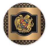 Australien Shield Keramik Pull Door Knob Keramikknauf (Vorderseite)