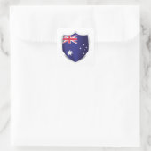 Australien Silberschildflagge Quadratischer Aufkleber (Tasche)