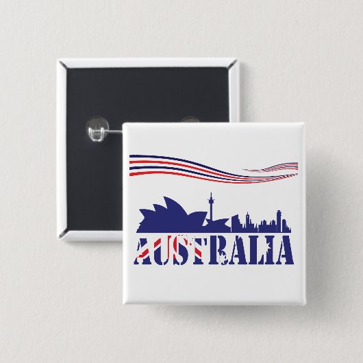 Australien Skyscaape Button (Vorne & Hinten)