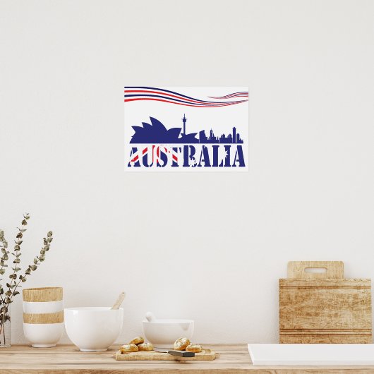 Australien Skyscaape Poster (Küche)