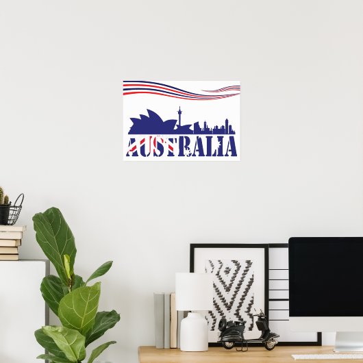 Australien Skyscaape Poster (Heimbüro)
