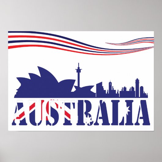 Australien Skyscaape Poster (Vorne)