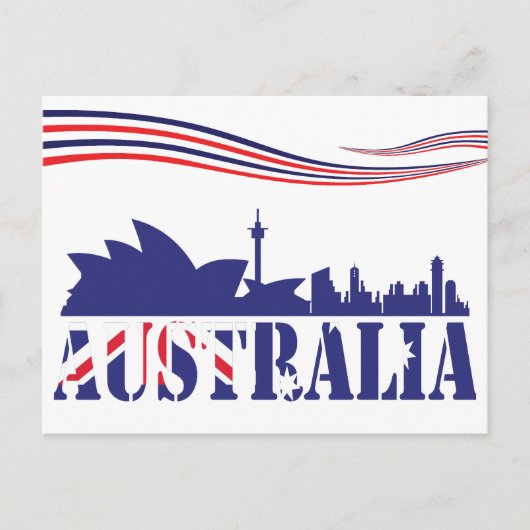 Australien Skyscaape Postkarte (Vorderseite)