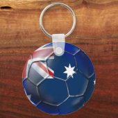 Australien Socceroos Fußball Fans Oz Flag Ball Schlüsselanhänger (Vorderseite)