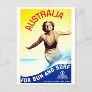 Australien Sonnen- und Surfreisen Postkarte