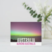 Australien Southern Lights Foto Postkarte (Stehend Vorderseite)