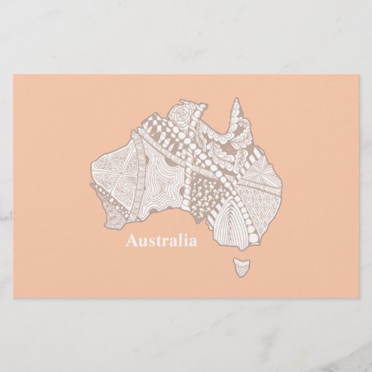 Australien Souvenir Karte Art (Vorderseite)
