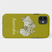 Australien Souvenir Karte Case-Mate iPhone Hülle (Rückseite (Horizontal))