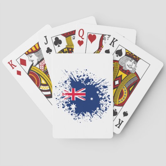 Australien Souvenir Sehenswürdigkeit, Australien F Spielkarten (Rückseite)