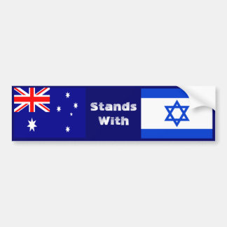 Australien steht Israel gegenüber Autoaufkleber