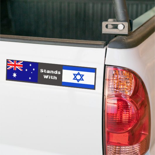 Australien steht Israel gegenüber Autoaufkleber (Auf Lkw)