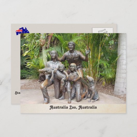 Australien, Steve Irwin, Australien Zoo, Queenslan Postkarte (Vorne/Hinten)