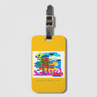 Australien - STRÄNDE - Sonne & Surf- Grün Gepäckanhänger