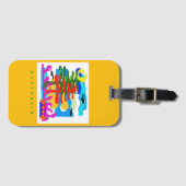 Australien - STRÄNDE - Sonne & Surf- Grün Gepäckanhänger (Vorderseite (Horizontal))