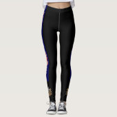 Australien stripes Flagge Leggings (Vorderseite)