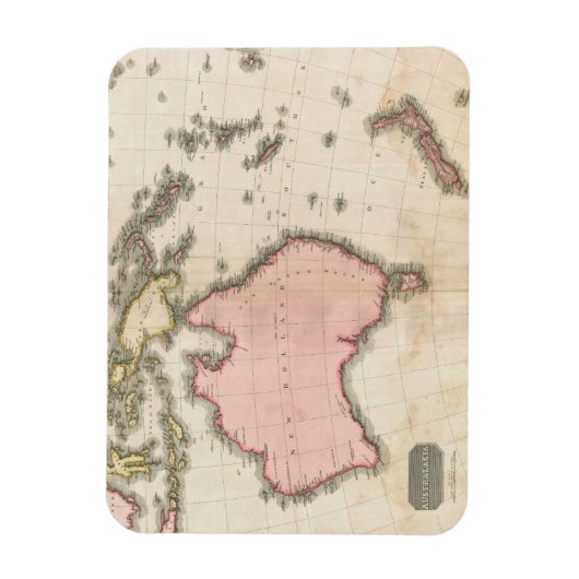 Australien & Südwestpazifik Magnet (Vertikal)