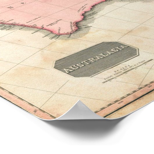 Australien & Südwestpazifik Poster (Ecke)