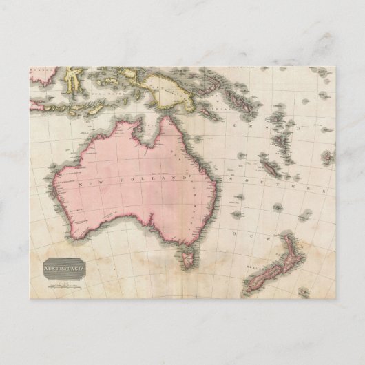Australien & Südwestpazifik Postkarte (Vorderseite)