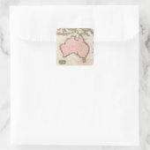 Australien & Südwestpazifik Quadratischer Aufkleber (Tasche)