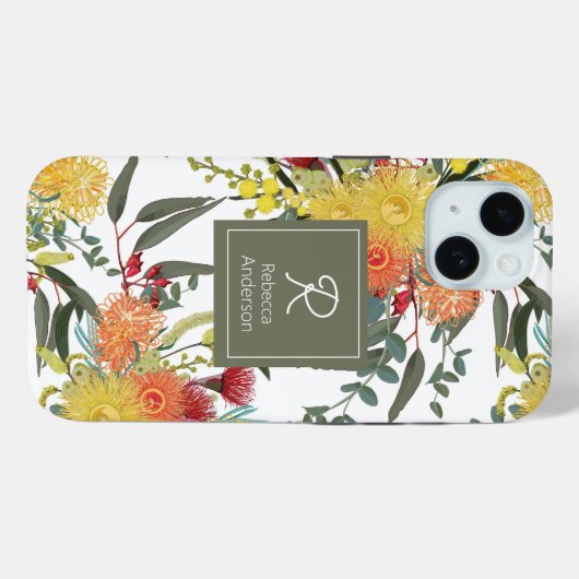 Australien Summer Bush Blooms Case-Mate iPhone Hülle (Rückseite (Horizontal))
