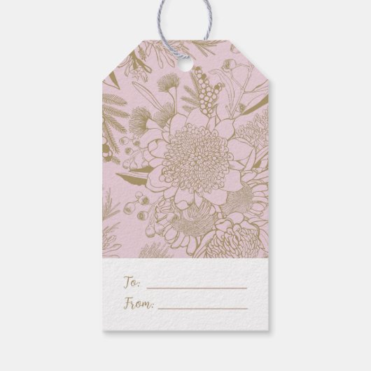 Australien Summer Bush Blooms Geschenkanhänger (Rückseite)