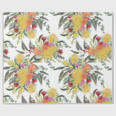 Australien Summer Bush Blooms Geschenkpapier (Flach)