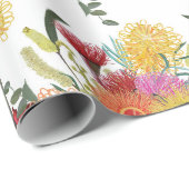 Australien Summer Bush Blooms Geschenkpapier (Rolleneckpunkt)