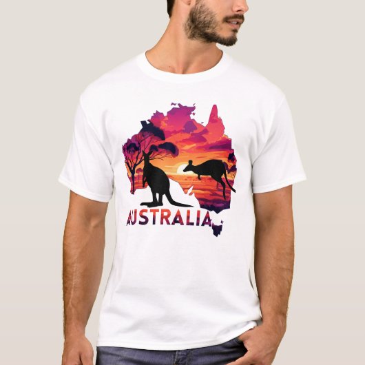 Australien Sunset Adventure T-Shirt (Vorderseite)