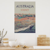 Australien, Sydney, Aussicht auf die Stadt und das Poster (Küche)