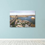 Australien, Sydney, Blick auf die Rocks & Sydney Leinwanddruck (Insitu (Holzboden))