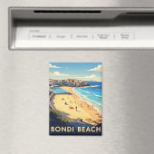 Australien Sydney Bondi Beach Postcard Magnet (In Situ (Geschirrspüler))
