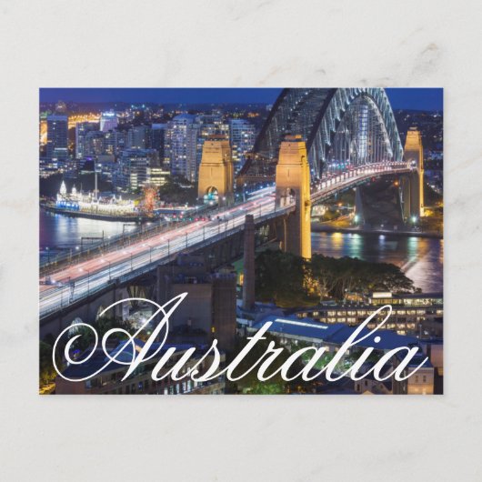 Australien, Sydney, das Rocks-Gebiet, Sydney Hafen Postkarte (Vorderseite)