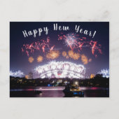 Australien Sydney Harbour Bridge Fireworks NYE Postkarte (Vorderseite)