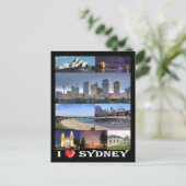 Australien - Sydney - I Liebe - Postkarte (Stehend Vorderseite)
