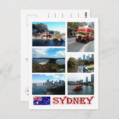 Australien - Sydney - Mosaik - Postkarte (Vorne/Hinten)