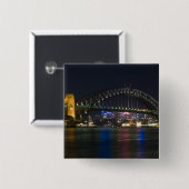 Australien, Sydney. Nachts Hafen von Sydney. Button (Vorne & Hinten)