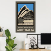 Australien Sydney Opera House Poster (Heimbüro)