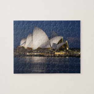 Australien, Sydney. Opernhaus bei Nacht an Puzzle