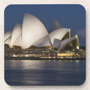 Australien, Sydney. Opernhaus bei Nacht an Untersetzer
